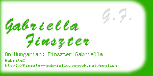 gabriella finszter business card